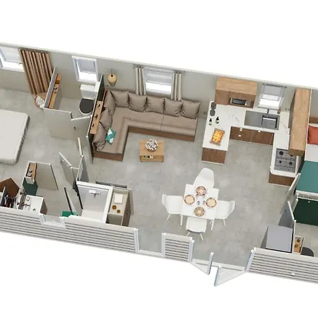 Mobile-home Bord De Campsite
